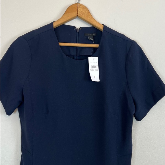 NWT Ann Taylor dark navy blouse women’s size 0 business casual - Picture 11 of 11